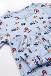 ÖTS Erkek Çocuk Pijama Takım - Kısa Kol, Uzun Alt - Araba Desenli   - 374002
