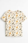 ÖTS Erkek Çocuk Pijama Takım - Kısa Kol, Uzun Alt - Dinozor Desenli   - 374004