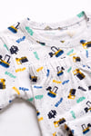 ÖTS Erkek Çocuk Pijama Takım - Kısa Kol, Uzun Alt - Traktör Desenli   - 374003