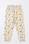 ÖTS Erkek Çocuk Pijama Takım - Kısa Kol, Uzun Alt - Dinozor Desenli   - 374004