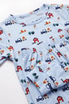 ÖTS Erkek Çocuk Pijama Takım - Kısa Kol, Uzun Alt - Araba Desenli   - 374002