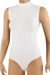 Öts Kadın Kancalı Çıtçıtlı Body Yarım Balıkçı Yaka Sıfır Kol (%96 Pamuk - %4 Elastan)