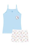 Öts Kız Çocuk Atlet Boxer Likralı Ekru Girl (%96 Pamuk - %4 Elastan)