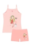 Öts Kız Çocuk Atlet Boxer Likralı Pembe Girl (%96 Pamuk - %4 Elastan)