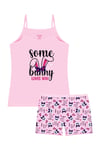 Öts Kız Çocuk Atlet Boxer Likralı Pembe Some Bunny (%96 Pamuk - %4 Elastan)