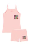 Öts Kız Çocuk Atlet Boxer Likralı Somon Girls Rule (%96 Pamuk - %4 Elastan)