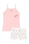 Öts Kız Çocuk Atlet Boxer Likralı Somon Girl (%96 Pamuk - %4 Elastan)