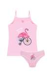 Öts Kız Çocuk Atlet Külot Likralı Pembe Flamingo (%96 Pamuk - %4 Elastan)