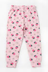 ÖTS Kız Çocuk Pijama Takım - Kısa Kol, Uzun Alt - Çilek Desenli   - 474003