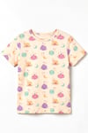 ÖTS Kız Çocuk Pijama Takım - Kısa Kol, Uzun Alt - Ayışığı Desenli   - 474002