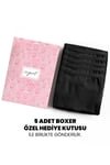 Öts Premium 5’li Kız Çocuk Boxer - Hediye Kutulu, Pamuklu Kumaş, Esnek, Etiketsiz, İnce Lastik Tayt
