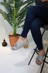 SERMODA , Terlik , Çapa Tokalı Yumuşak ve Hafif Kalın Tabanlı Kadın Spor Terlik Bej