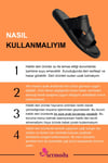 SERMODA , Slippers , Hakiki Deri Erkek Terlik - Yumuşak Tabanlı Hakiki Deri Erkek Terlik Siyah
