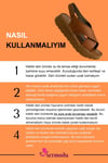 SERMODA , Sandalet , Hakiki Deri Kadın Sandalet - Yumuşak Kalın Tabanlı Hakiki Deri Cırtlı Kadın Sandalet Taba