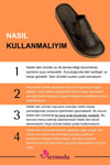 SERMODA , Terlik , Hakiki Deri Kadın Terlik - Yumuşak Kalın Tabanlı Kelebek İşleme Hakiki Deri  Kadın Terlik Kahve