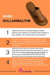 SERMODA , Terlik , Hakiki Deri Kadın Terlik - Yumuşak Kalın Tabanlı Kelebek İşleme Hakiki Deri  Kadın Terlik Taba