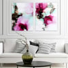 Abstract Akvarel İkili Set Yağlı Boya Dokulu TabloYağlı Boya Dokulu Soyut TablolarTablolife.com