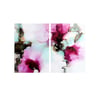 Abstract Akvarel İkili Set Yağlı Boya Dokulu TabloYağlı Boya Dokulu Soyut TablolarTablolife.com