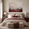 Abstract Red Sea Yağlı Boya Dokulu TabloYağlı Boya Dokulu Soyut TablolarTablolife