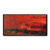 Abstract Red Sky Yağlı Boya Dokulu TabloYağlı Boya Dokulu Soyut TablolarTablolife