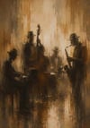Amber Jazz Yağlı Boya Dokulu İkili Tablo SetiYağlı Boya Dokulu Soyut TablolarTablolife