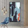Blueness Yağlı Boya Dokulu TabloYağlı Boya Dokulu Soyut TablolarTablolife.com
