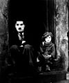 Charlie Chaplin ve Çocuk - Kanvas Tablo