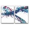 Dancing Colors İkili Set Yağlı Boya Dokulu TabloYağlı Boya Dokulu Soyut TablolarTablolife