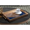 Dekoratif Sunum Tepsisi Gold LacivertTepsilerTablolife.com