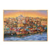 Eski İstanbul Yağlı Boya Dokulu TabloYağlı Boya Dokulu Şehir TablolarıTablolife