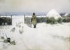 Eve Dönen Kazlar - Kanvas Tablo