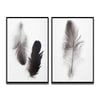Feathers İkili Set Yağlı Boya Dokulu TabloYağlı Boya Dokulu Soyut TablolarTablolife