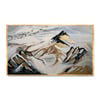 Golden Mountains Yağlı Boya Dokulu TabloYağlı Boya Dokulu Soyut TablolarTablolife