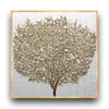 Golden Tree Yağlı Boya Dokulu TabloYağlı Boya Dokulu Soyut TablolarTablolife