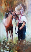 Hayvan Sevgisi - Kanvas Tablo