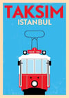 Kırmızı Tramvay - Kanvas Tablo