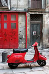 Kırmızı Vespa - Kanvas Tablo