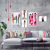 Modern Afrika Çerçeveli Poster SetiPosterlerTablolife.com