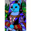Mona Cat - Kanvas Tablo