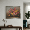 Naturmort 2 Handmade Tamamı Yağlı Boya TabloYağlı Boya Dokulu Çiçek TablolarıTablolife