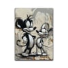 Playful Duet Street-Art Yağlı Boya Dokulu TabloYağlı Boya Dokulu Soyut TablolarTablolife