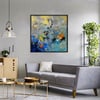 Shades Of Blue - Yağlı Boya Dokulu TabloYağlı Boya Dokulu TablolarTablolife.com