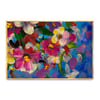 Turquoise Flowers Yağlı Boya Dokulu TabloYağlı Boya Dokulu Çiçek TablolarıTablolife