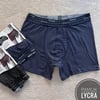 6 Lı Gümüş Elastan Boxer-ÇizgiDesen