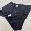 6 Lı Tutku Bayan İnce Bel Fiyonklu Bikini Külot-Siyah