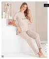Bayan Fitilli Pijama Takım
