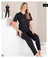 Bayan Fitilli Pijama Takım