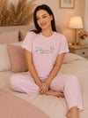 Charme Dublin Kısa Kol Pijama Takım-600-541 pembe