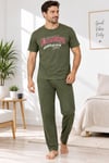 Duman Erkek Pijama Takım-haki yeşil