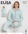 Elisa Vıscon Bayan Pijama Takım-505 mavi